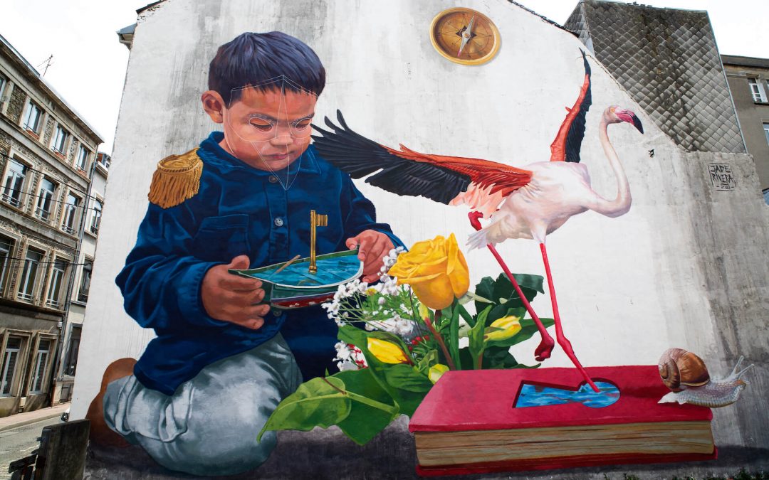 À travers la figure de San Martin, Jade Rivera rend hommage à l’éducation et la culture, seuls chemins vers la liberté