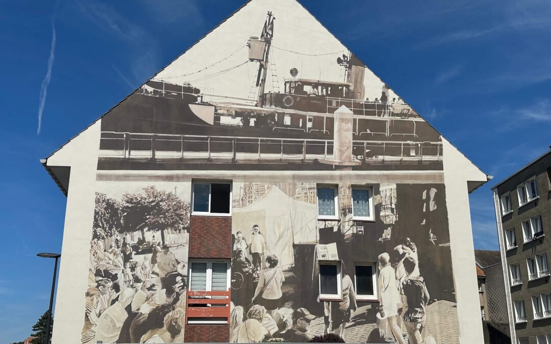 Guido Van Helten mêle art, histoire et architecture pour rendre hommage à Boulogne-sur-Mer